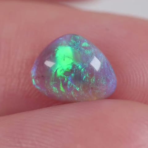 1ct Dark Crystal Opal - 7 x 8.5 x 3mm