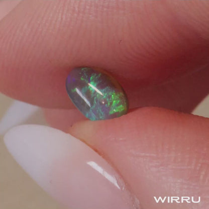 0.40ct Dark Crystal Opal - 4 x 6.5 x 2mm