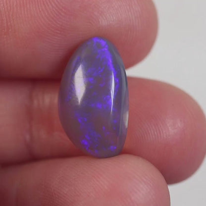 5.3 ct Dark Crystal Opal - 9.6 x 16.3 x 5.2mm