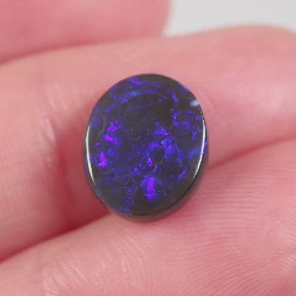 2.8 ct Black Opal - 9.6 x 11.2 x 3.5 mm