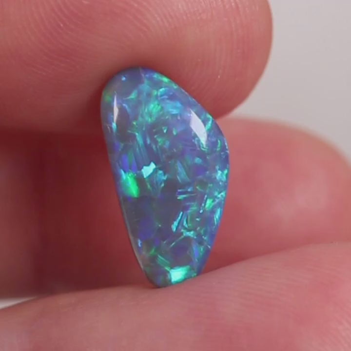 3.1ct Dark Opal - 8 x 15.7 x 3.8mm