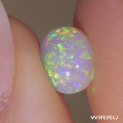 1.95ct Dark Crystal Opal - 8.5 x 10 x 4mm