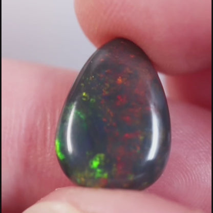 4.7ct Black Opal - 11.2 x 15.7 x 4mm