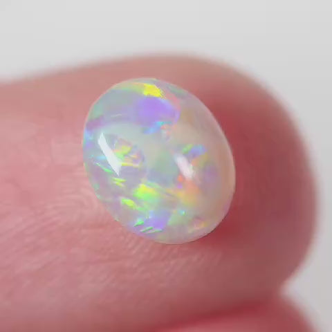 0.87ct Crystal Opal - 7 x 8 x 2.7mm
