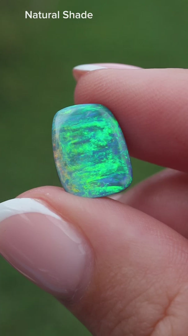 3.76ct Boulder opal - 12.44 x 9.85 x 3.06mm