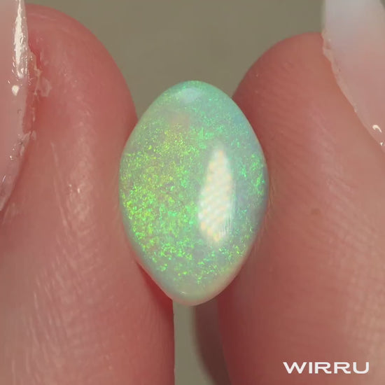 Natural Australian Opal 1.85ct - 9 x 13mm Solid Light Opal - Unset Opal from White Cliffs  - Loose Opal Stone - Polished Gemstone