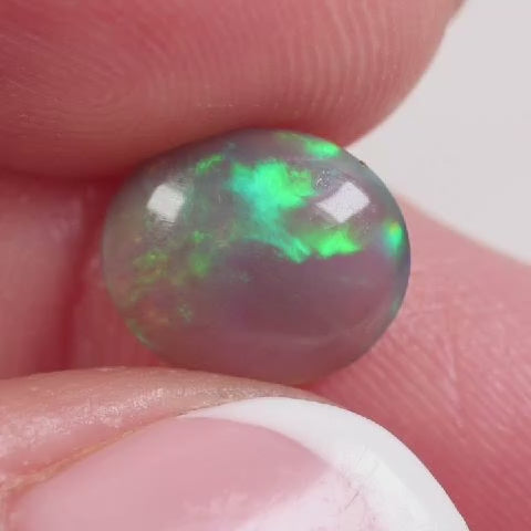 2ct Dark Crystal Opal - 8.5 x 10 x 4mm