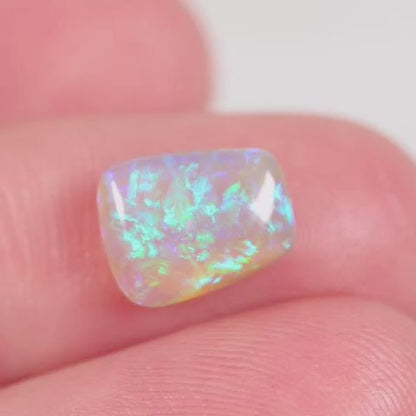 1.8 ct Dark Crystal Opal - 7.8 x 9.7 x 3.6mm