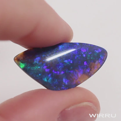 8.89ct Large Black Opal - 14 x 26.5 x 4.5mm