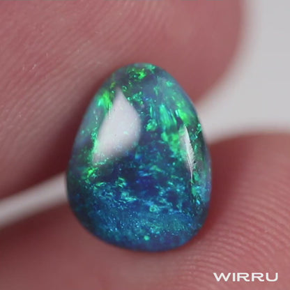 1.60ct Black Opal - 7 x 9.5 x 3.5mm