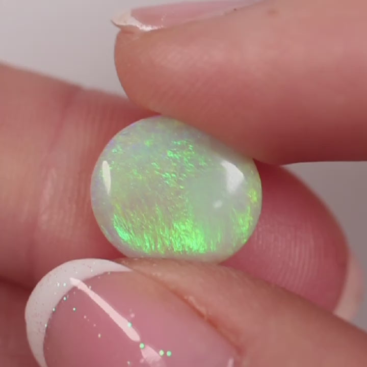 3.60ct Dark Crystal Opal - 11 x 12 x 4mm