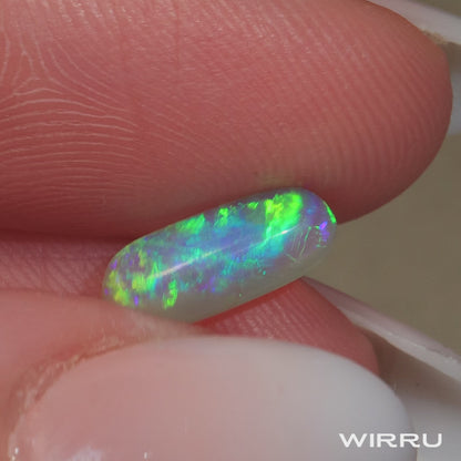 1.20ct Dark Crystal Opal - 4.5 x 11.5 x 3.5mm