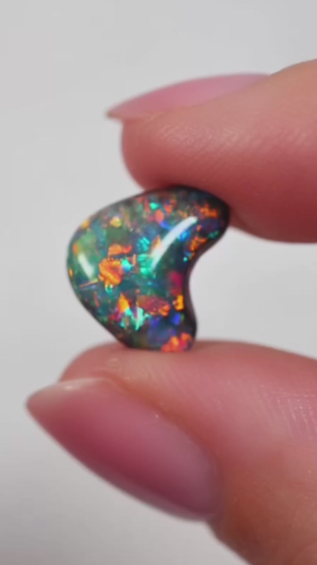 4.3ct Black Opal - 12.6 x 10.4 x 6.2
