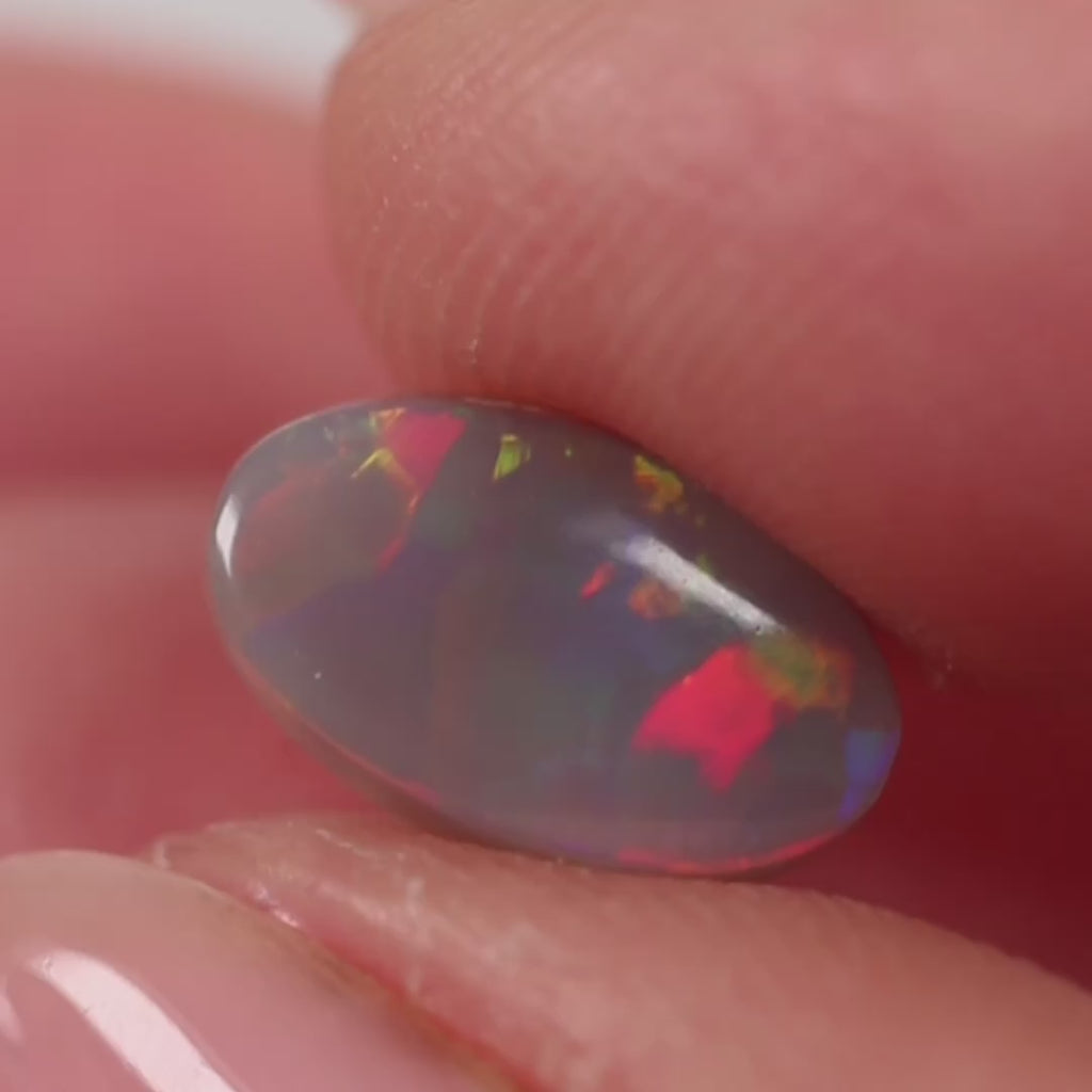 1.64ct Dark Opal - 6.5 x 11 x 3.3mm