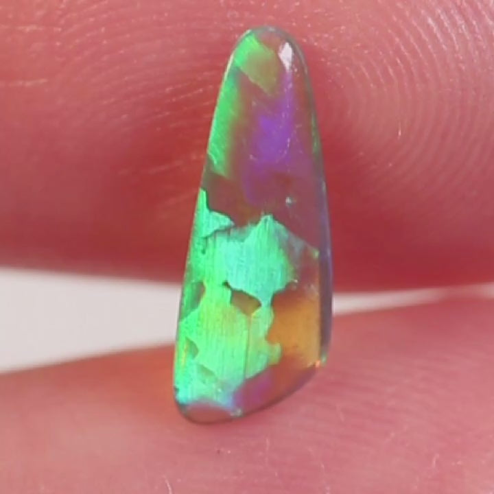 0.5ct Double Sided Dark Crystal Opal - 5 x 11.5 x 2mm