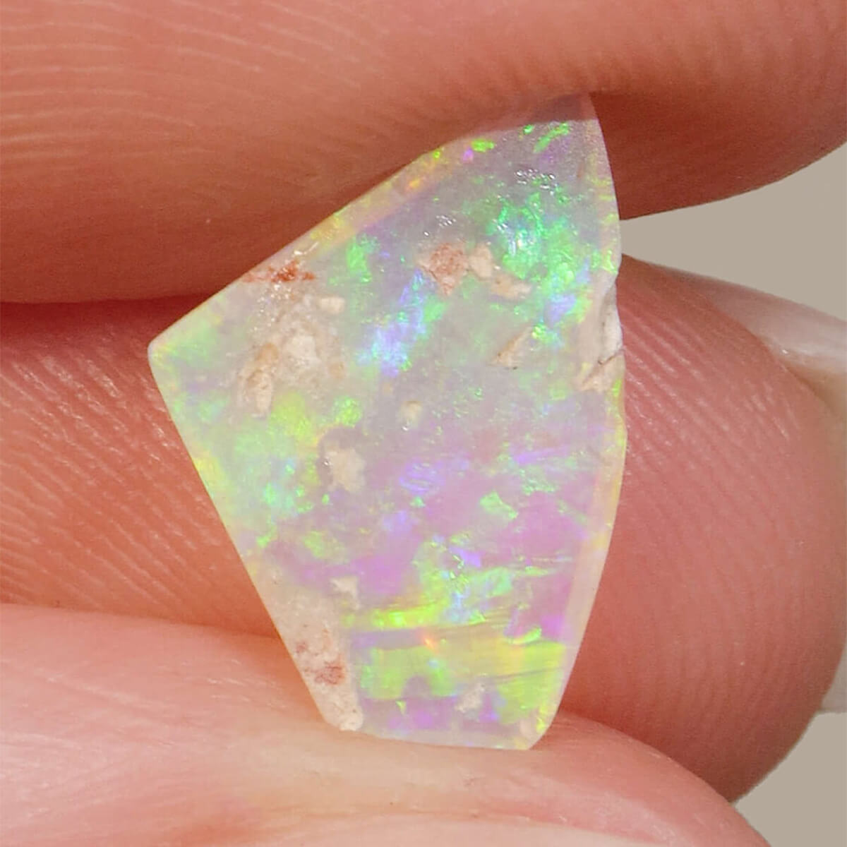 1.35ct Dark Crystal Opal - 9 x 13 x 2mm