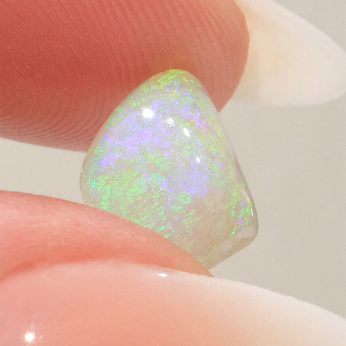 2.22ct Dark Crystal Opal - 9 x 15.5 x 3mm